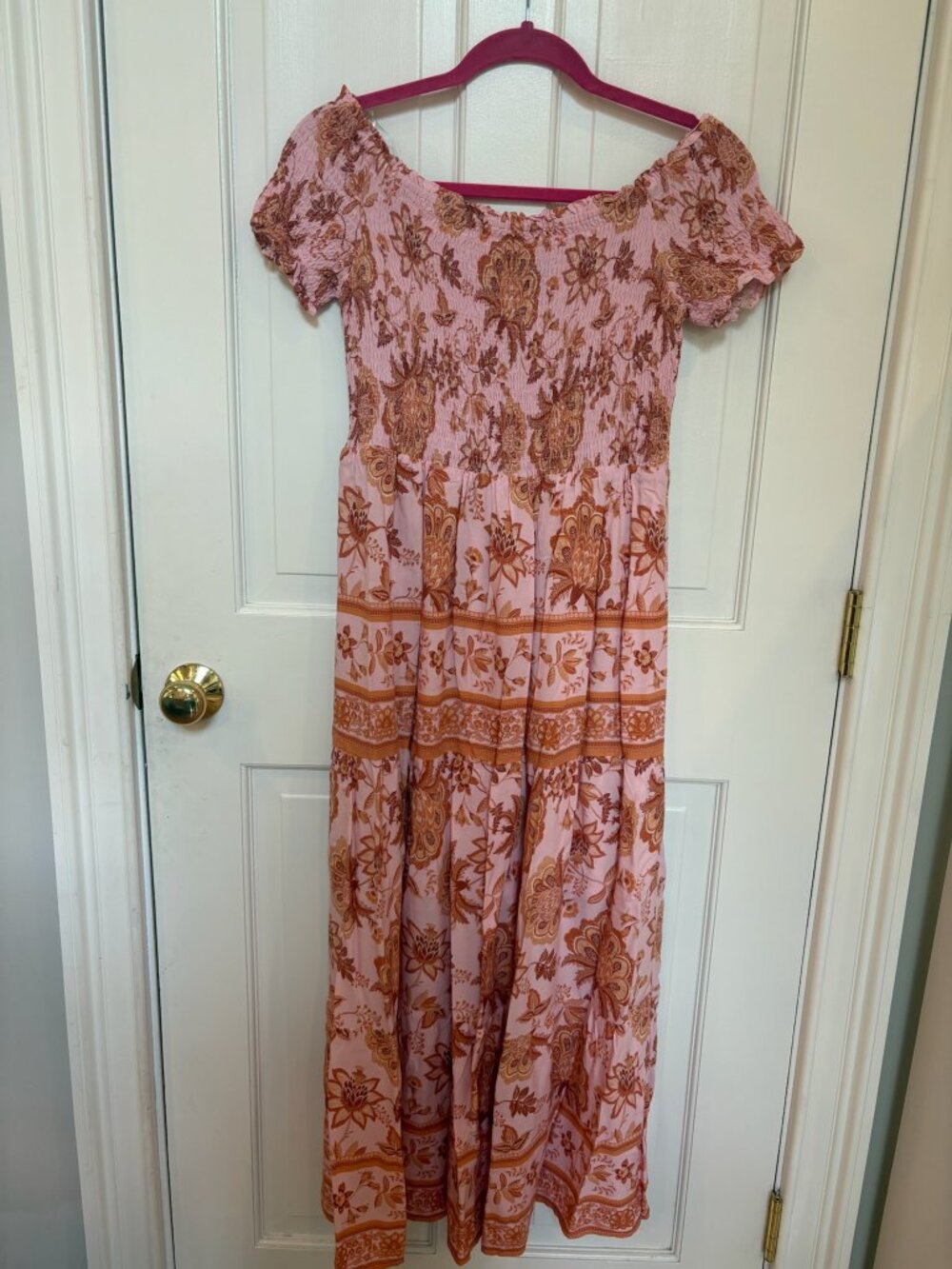VICI Collection boho floral tiered maxi dress